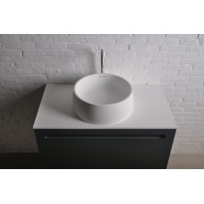 Раковина на столешницу VOLLE Solid surface ø420x150mm, каменная, 13-40-468