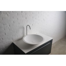 Раковина на столешницу VOLLE Solid surface  ø515x105mm, каменная, 13-40-856