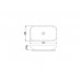 Раковина накладная Newarc Countertop 70х40 см черно-белая  5019BW
