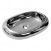 Раковина накладная Newarc Elips countertop 67х43 см серебряная 5012CR