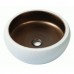 Раковина накладная Newarc Newart countertop d-42 см бело-шоколадная 5067
