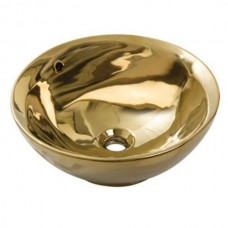 Раковина накладная Newarc Newart countertop d-42 см золотая 5010G