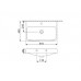 Раковина Newarc Countertop 60x46 см черная 5014B