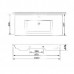 Раковина Newarc Silver Slim 100x45 см белая 501100