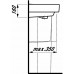 Раковина подвесная Laufen PRO 55x38 см, с отверстием H8189580001041