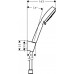 Ручной душ Hansgrohe Crometta 100 Vario Porter +держатель+шланг цв белый 26667400
