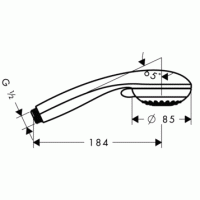 Ручной душ Hansgrohe Crometta 85 multi 28563000