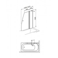 Шторы для ванны Aquaform  DЕLI  170-06975P