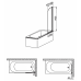 Шторы для ванны Aquaform MODERN 1  170-07010P