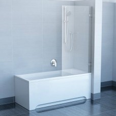 Шторы для ванны Ravak BVS1 - 80 TRANSPARENT хром