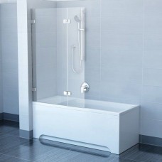 Шторы для ванны Ravak BVS2 - 100 R TRANSPARENT хром