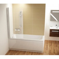 Шторы для ванны Ravak CVS1 - 80 L TRANSPARENT белый профиль
