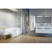 Шторы для ванны Ravak CVS2 - 100 L TRANSPARENT профиль полированный алюминий