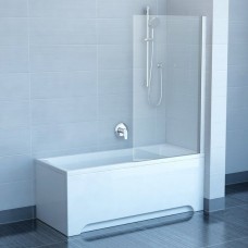 Шторы для ванны Ravak PVS1 - 80 TRANSPARENT белый профиль
