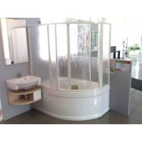 Шторы для ванны Ravak VDKP4 - 140 ROSA, Pearl