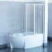 Шторы для ванны Ravak VSK2 ROSA - 160 R Transparent