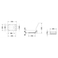 Сиденье для унитаза c функцией биде DURAVIT SENSOWASH, 610300002000300