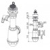 Сифон Alcaplast A441P-DN50/40 для мойки с нержавеющей решёткой d70