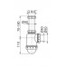 Сифон Alcaplast A443-DN50/40 для мойки с накидной гайкой 6/4