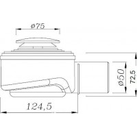 Сифон Aquaform 320-19008 для поддона "click-clack", д50
