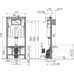 Скрытая система инсталляции Alcaplast AM101/1120 1120x150x520 для гипсокартона