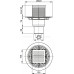 Сливной трап Alcaplast APV203 105x105 50 мм