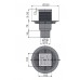 Сливной трап Alcaplast APV2321 105x105/50/75мм