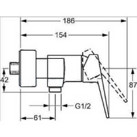 Смеситель для душа HANSA TWIST 9670185