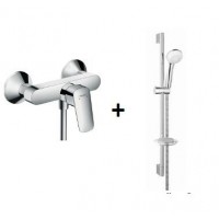 Смеситель для душа Hansgrohe Logis 71600000 c Душевым набором Hansgrohe 27764000, (7160027764)