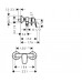 Смеситель для душа Hansgrohe Logis 71600000 c Душевым набором Hansgrohe 27764000, (7160027764)