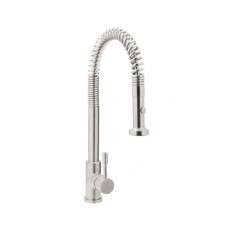 Смеситель для кухни GENEBRE INOX, нерж. сталь, выдвижной излив (65207186066)