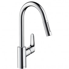 Смеситель для кухни однорычажный  с выдвижным душем Hansgrohe Focus 31815000