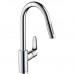 Смеситель для кухни однорычажный  с выдвижным душем Hansgrohe Focus 31815000