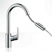 Смеситель для кухни однорычажный  с выдвижным душем Hansgrohe Focus 31815000
