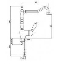 Смеситель для мойки Bianchi ELITE LVMELT1054011ACRM