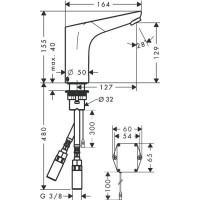 Смеситель для раковины электронный Hansgrohe Focus 31171000