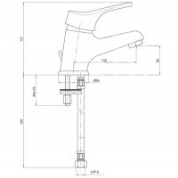 Смеситель для умывальника Bianchi DELTA LVBSTR2002DLTSACRM