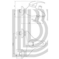 Смеситель для ванны Bianchi POCKET VSCPKT 2004SK CRM