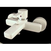Смеситель для ванны Kludi Zenta 386709175  белый/хром
