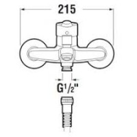 Смеситель для ванной JIKA LYRA PLUS 331282, хром