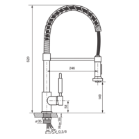 Смеситель кухонный KOLLER POOL Design Plus, DS0700
