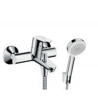 Смеситель однорычажный для ванны Hansgrohe Focus 31940000 с душевым набором Hansgrohe Crometta-100 266664000, ( 31940266664 )