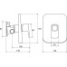 Смеситель скрытого монтажа Ravak 10* без переключателя для R-box TD 066.00 X070071