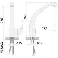 Смеситель Welle Abby для кухни UV56362D