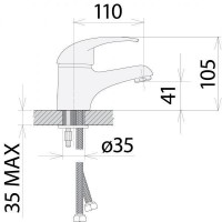 Смеситель Welle Abby для раковины UV16362D