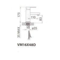 Смеситель Welle Christian для раковины VM16X48D