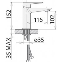 Смеситель Welle Gerda для раковины WEV16461KX