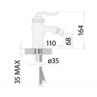 Смеситель Welle Vanessa для биде MQ46273AS золото