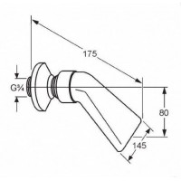 Сплошной душ  Kludi A-QA 6051105-00