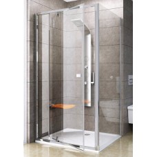 Стенка для душеой кабинки Ravak PIVOT PPS-100 Transparent, белый профиль, стекло